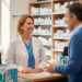 farmacéutico comunicando