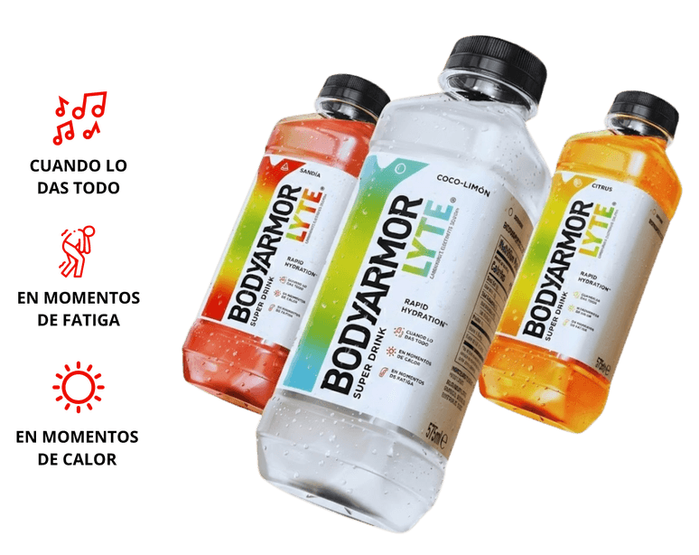 Botellas Bodyarmor farmacia