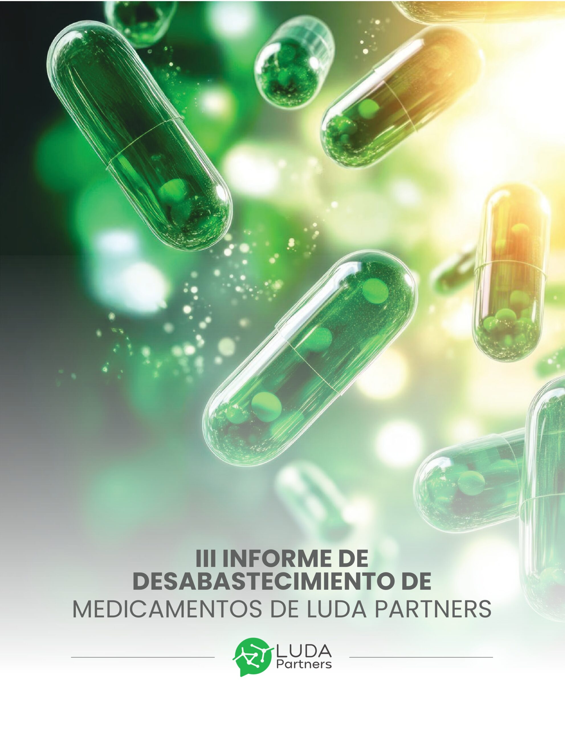Portada del III Informe de Desabastecimiento de Medicamentos de LUDA Partners