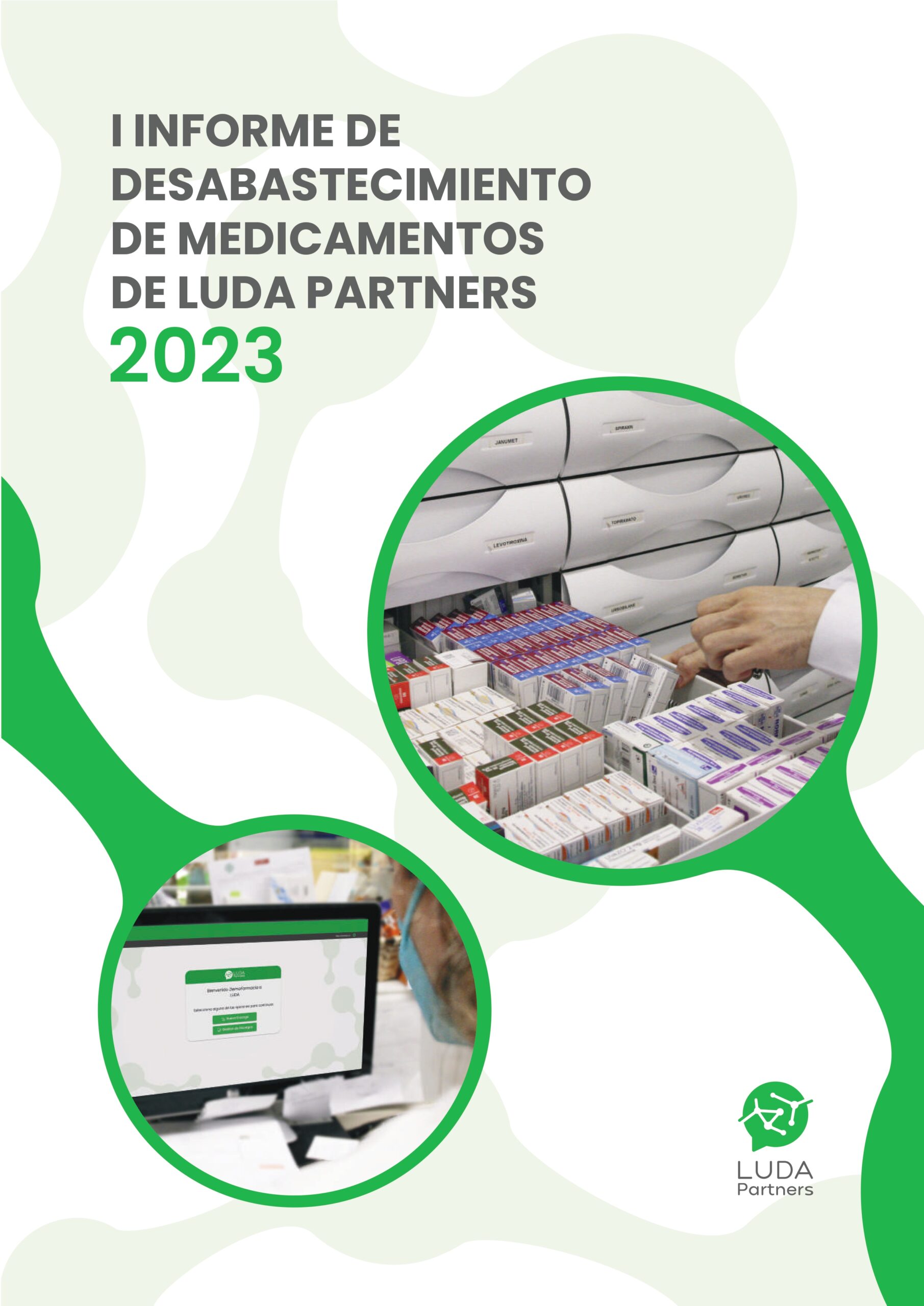 Portada del I Informe de Desabastecimiento de Medicamentos de LUDA Partners