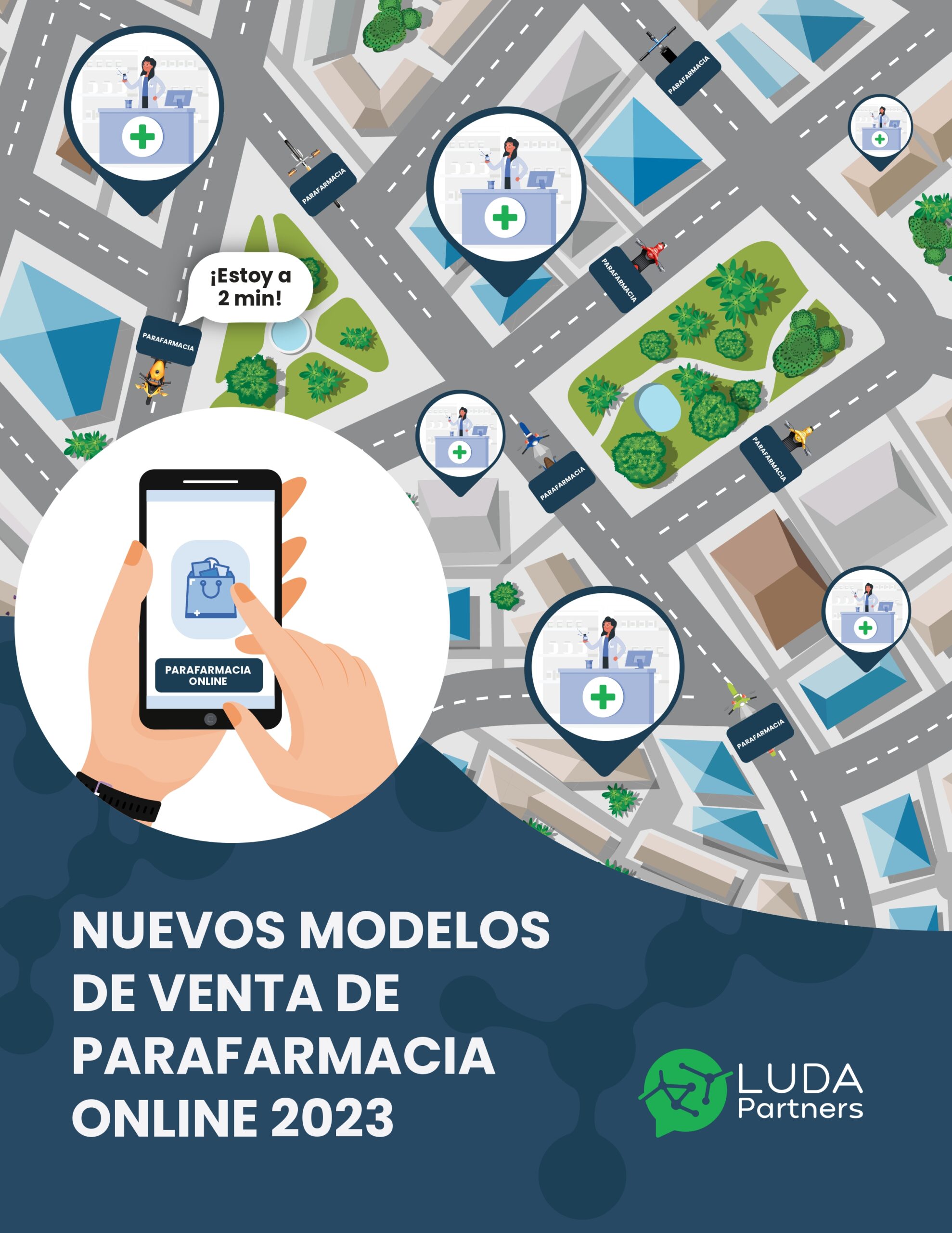 Portada del I Informe de Venta Online de Parafarmacia de LUDA Partners